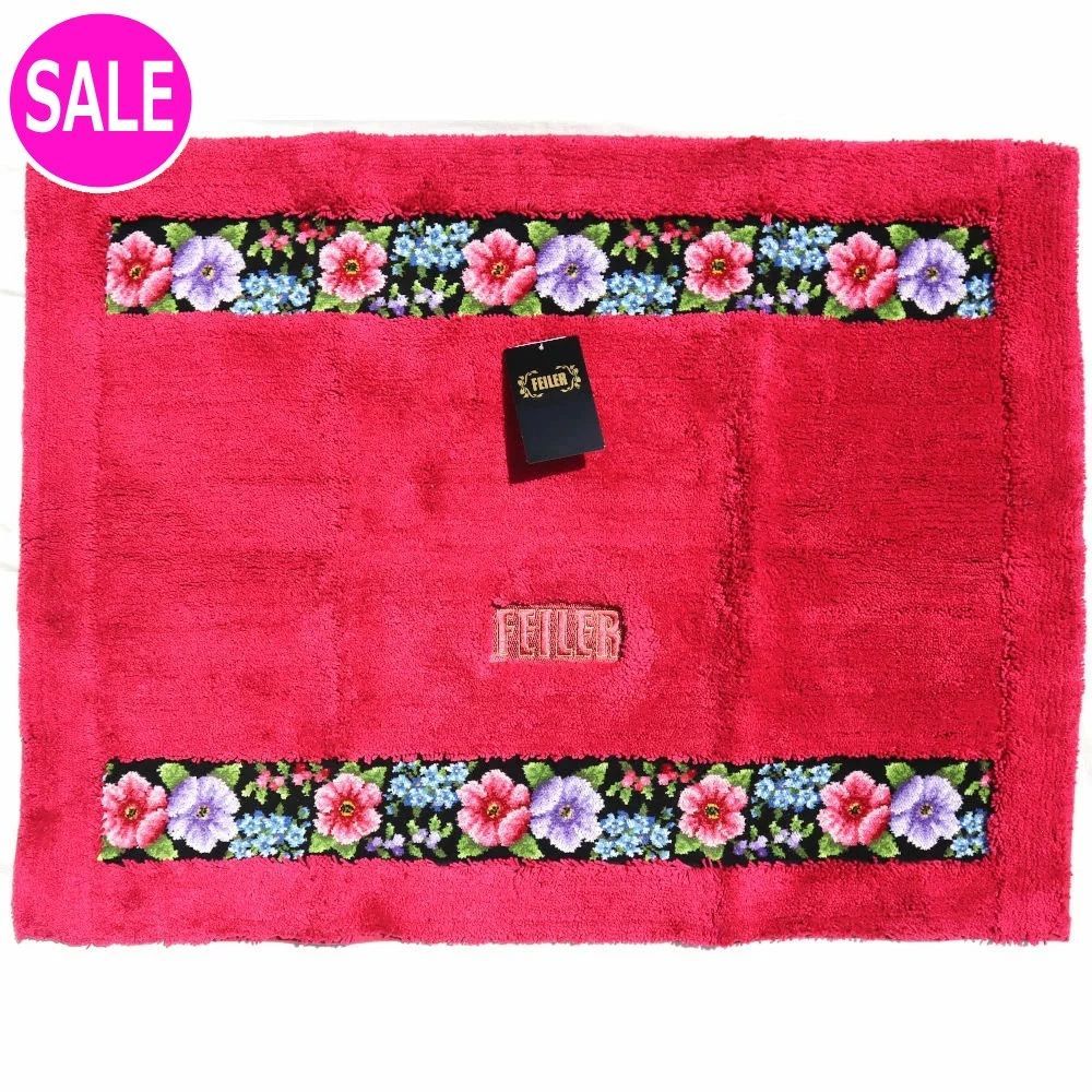 フェイラー バスマット 定価20 900円 アデルフローリア ライトワイン 57 cm×75 cm ADF-222030