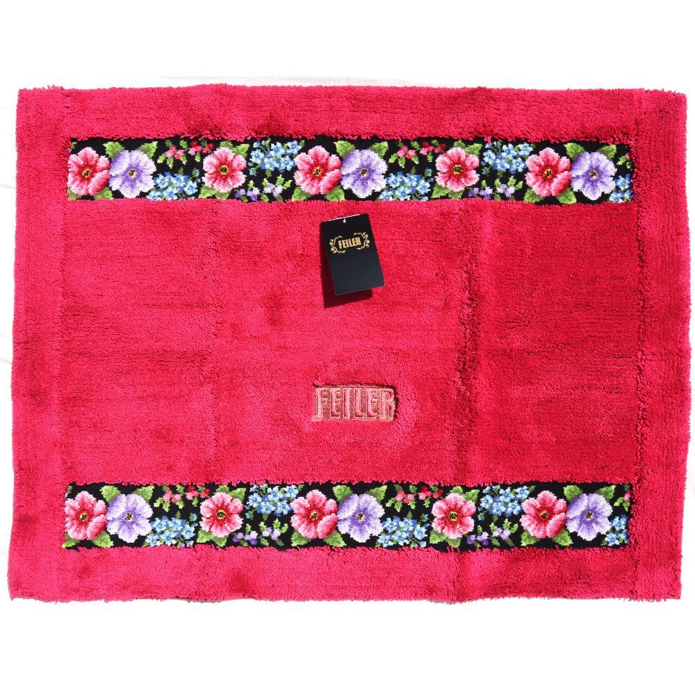 フェイラー バスマット 定価20 900円 アデルフローリア ライトワイン 57cm×75cm ADF-222030