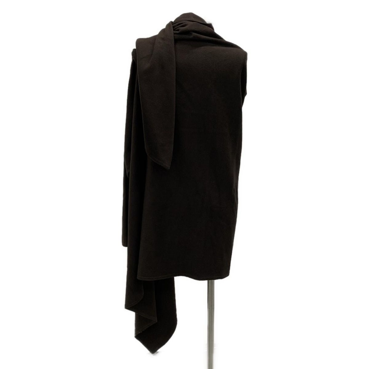 HIROKO KOSHINO ヒロココシノ コート サイズ9 M レディース - ダークブラウン 変形袖 秋 冬