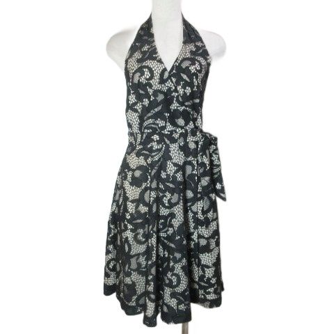 ダイアンフォンファステンバーグ DIANE von FURSTENBERG AMELIA HALTER ホルターネックレースワンピース