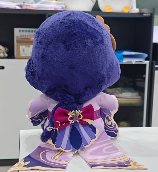 原神 げんしん 雷神 らいしん 雷電将軍 らいでんしょうぐん のコットンドール 30cm 同人 どうじん 座り姿 すわりすがた スケルトン入り いり 着せ替え きせがえ かのう なぬいぐるみ