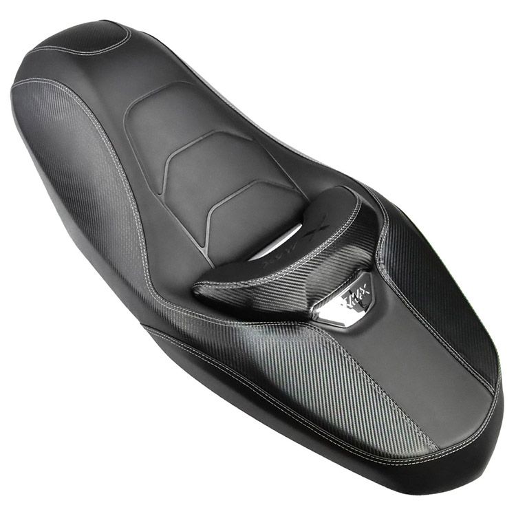 ヤマハ対応 Xマックス250 XMAX250 2025～ モデル SG70J 用 ローダウン カスタムシート完成品 黒レザー調 ＆カーボン調