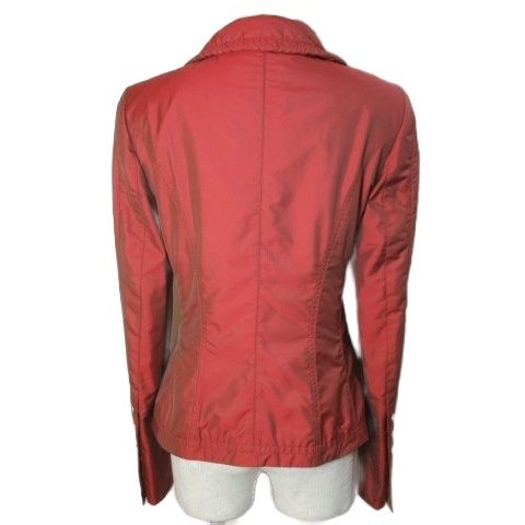 エスカーダ ESCADA ジップジャケット 玉虫色 32 150 76A 赤 レッド X