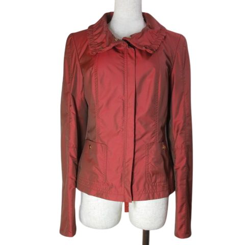 エスカーダ ESCADA ジップジャケット 玉虫色 32 150 76A 赤 レッド X