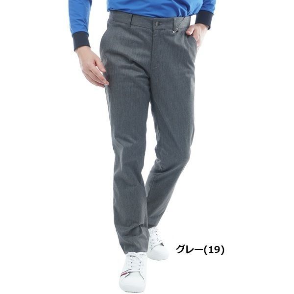 トミーヒルフィガー ゴルフ メンズ ベーシック テーパードパンツ TOMMY HILFIGER GOLF THMA566 秋冬モデル グレー 19