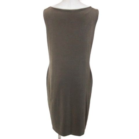 フォクシーニューヨーク FOXEY NEW YORK デイジーベロア DAISY VELOUR AMELIE ベロアワンピース 30577 ひざ丈 ノースリーブ 40 M相当 茶 ブラウン X