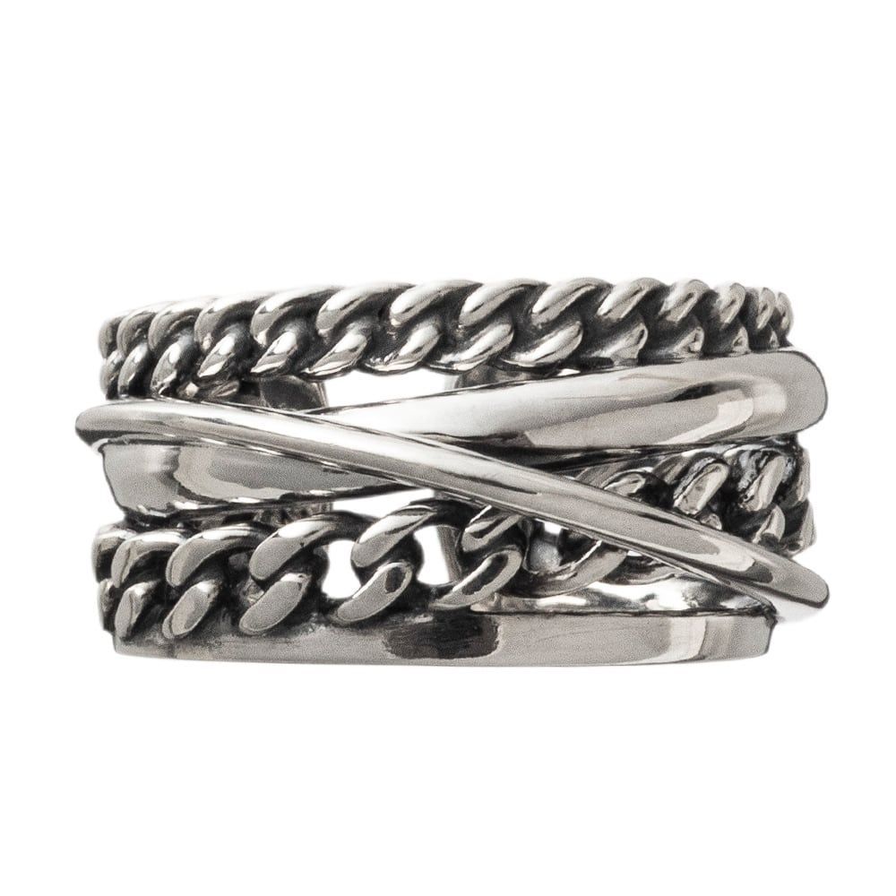 グラデーション喜平リング アルテミスキングス シルバー ジュエリーブランド