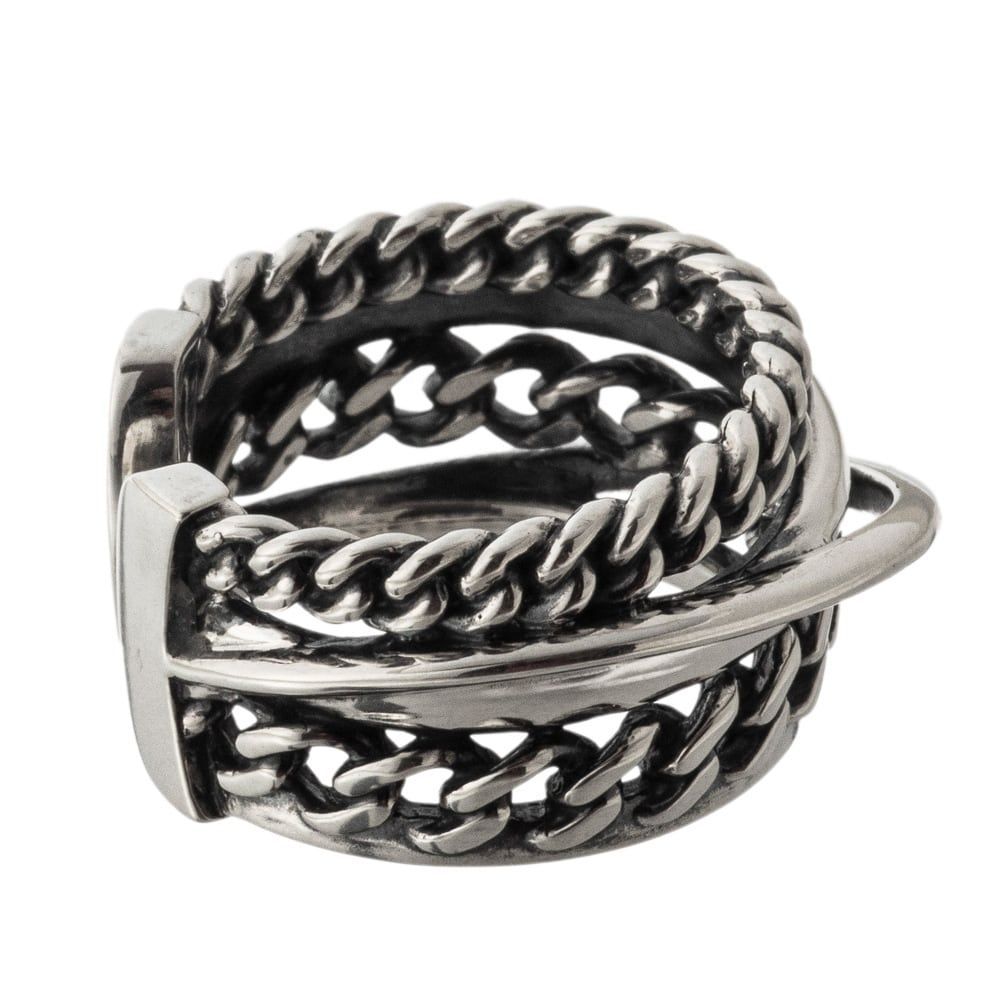 グラデーション喜平リング