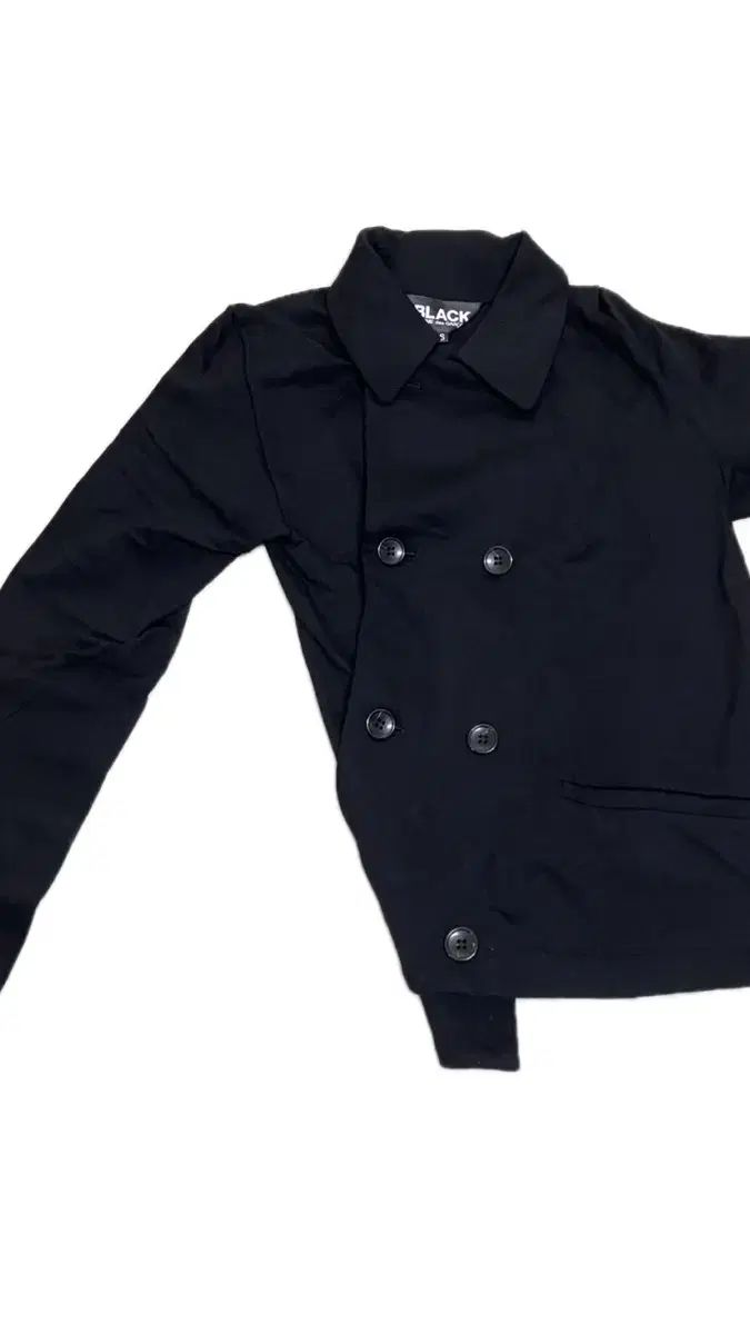 コム デ ギャルソン ブラック 斜めボーダー ジャケット