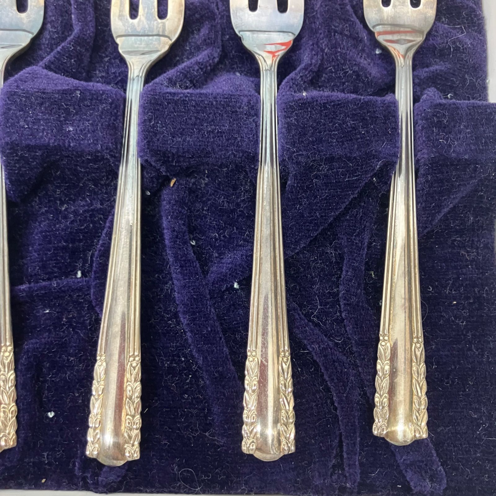 徳力 銀製 デザート スプーン フォーク