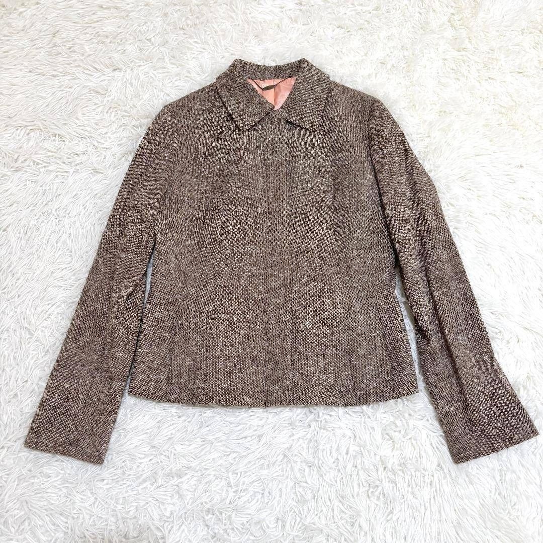 ef-de ウールスカートスーツ セットアップ 9 ブラウン