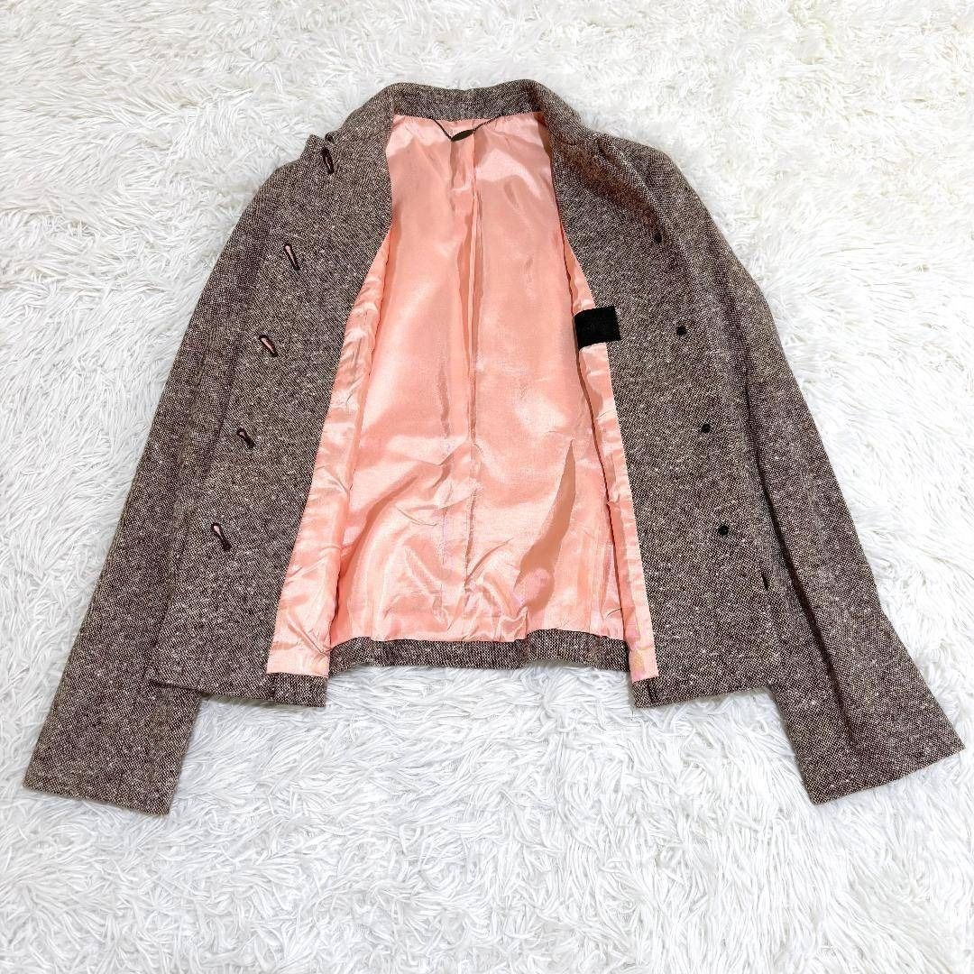  ef-de ウールスカートスーツ セットアップ 9 ブラウン その他 トップス