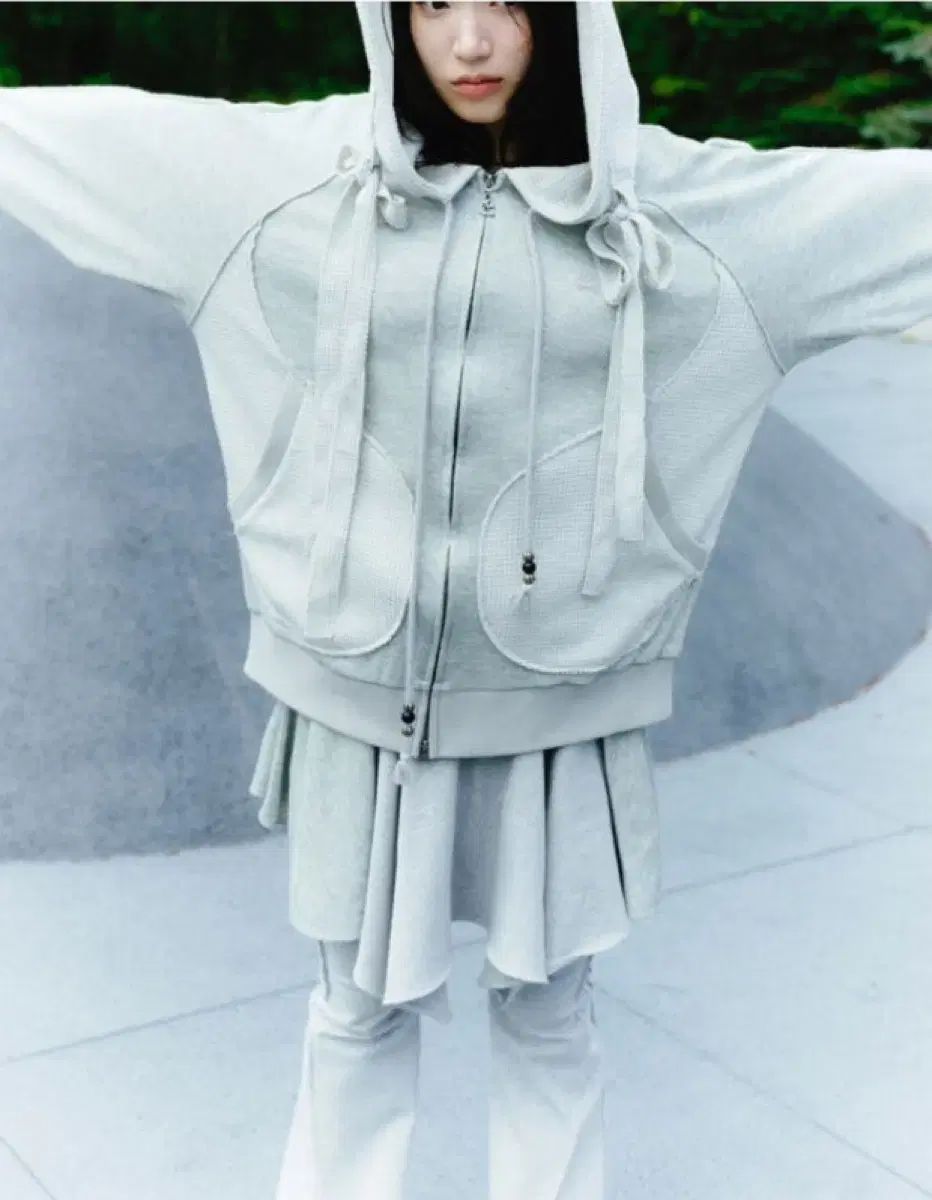 ISSEY MIYAKE イッセイミヤケ イヤーマフ フード ジップアップ フードジップアップ