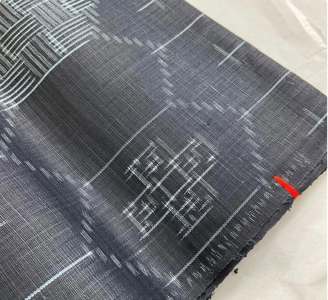 kimono one kimonoarisa 夏物 厳選 石川県 能登上布 苧麻 本麻 麻織物 仕付け糸付き 巾35 5 cm