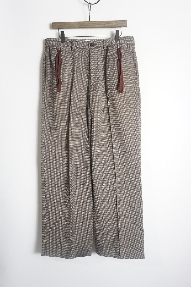 24SS SASQUATCH fabrix サスクワァッチ ファブリックス DRAWSTRING COIN PK SLACKS 24SS-PA9-002 ドローストリングス ワイド パンツ 717P