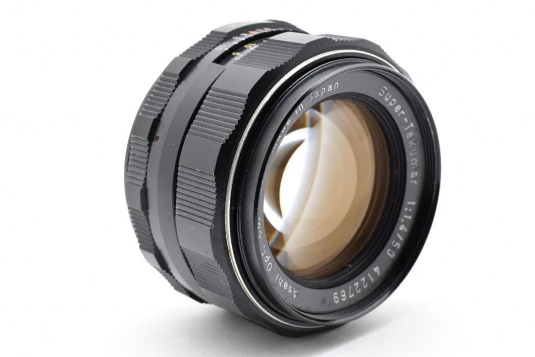  黄変なし Super Takumar 50 mm F 1 4 フード付 C 111 レンズ(単焦点) カメラ