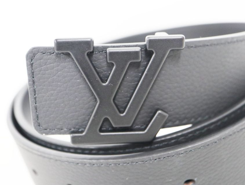 ルイヴィトン LOUIS VUITTON M 0425 LVアエログラム グレインカーフレザー ブラック メンズ ベルト