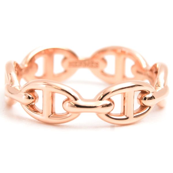 エルメス 指輪 ユニセックス シェーヌダンクル アンシェネPM リング 58号 ピンクゴールド HERMES 750PG FORTGASGNV_COM_BR