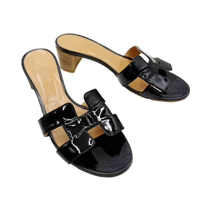 エルメス HERMES サンダル ミュール Hデザイン