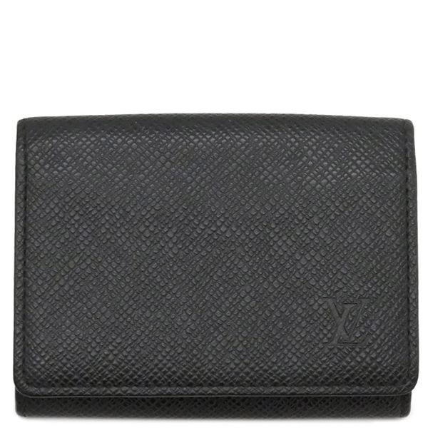ルイヴィトン LOUIS VUITTON カードケース アンヴェロップ カルト ドゥ ヴィジット タイガ アルドワーズ 黒 名刺入れ M30922 CA2182