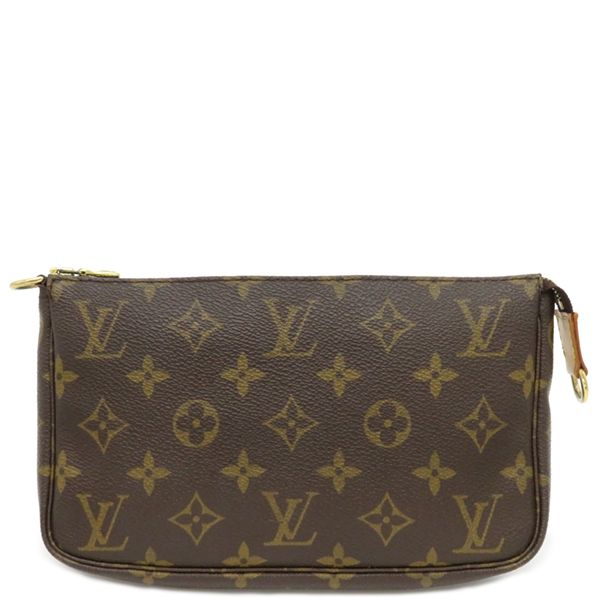 ルイヴィトン LOUIS VUITTON ポーチ ポシェット アクセソワール モノグラムキャンバス モノグラム ゴールド金具 茶 ハンドバッグ M40712 VI0032
