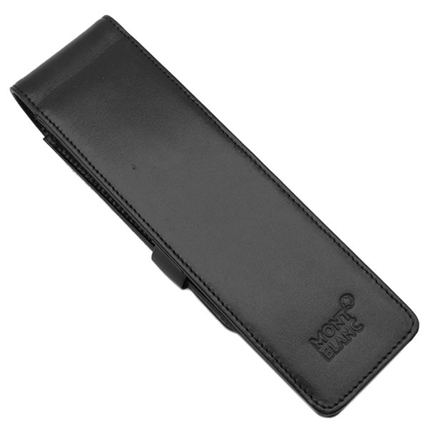 モンブラン Montblanc ペンケース ペンポーチ 2本差し レザー ブラック 黒 14311