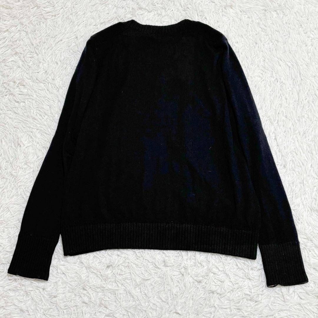 バーバリーロンドン　黒のカーディガン 長袖 チェック柄裏地 バーバリーロンドン 黒のカーディガン 長袖 チェック柄裏地 BURBERRY