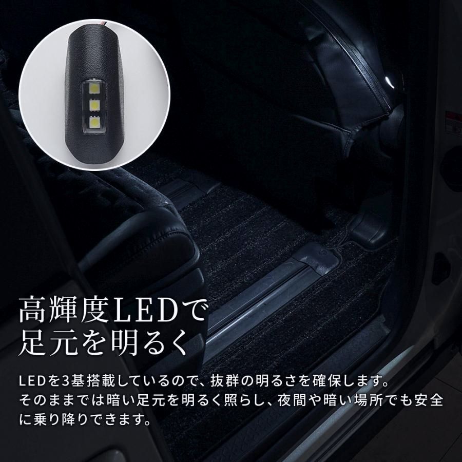 ノア ヴォクシー 90系 2列目 LED ドアカーテシランプ 室内灯 パーツ カスタムパーツ トヨタ シェアスタイル BRIGHTFACE_UK