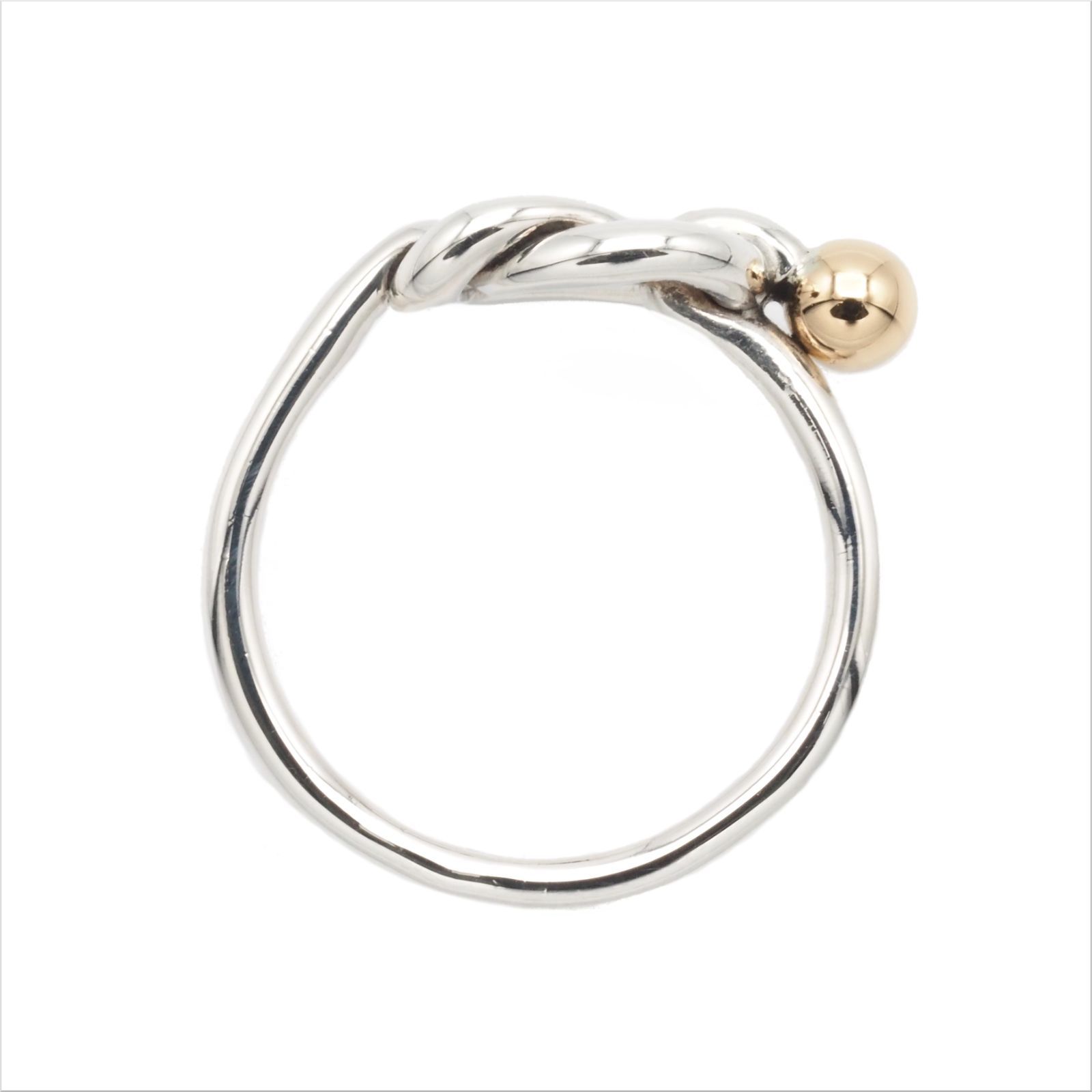 Tiffany&Co. ティファニー ラブノット リング SV925/Au750 18K YG 11号