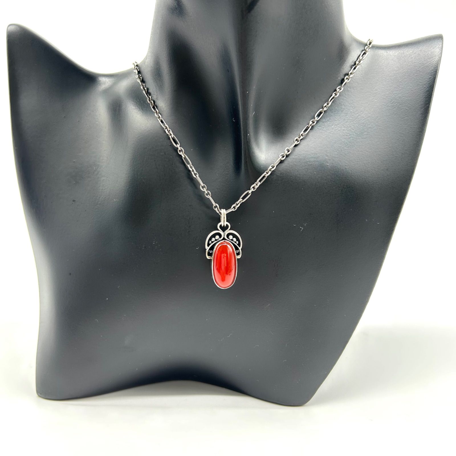 ジョージジェンセン カーネリアン SV925 2005 イヤーペンダント