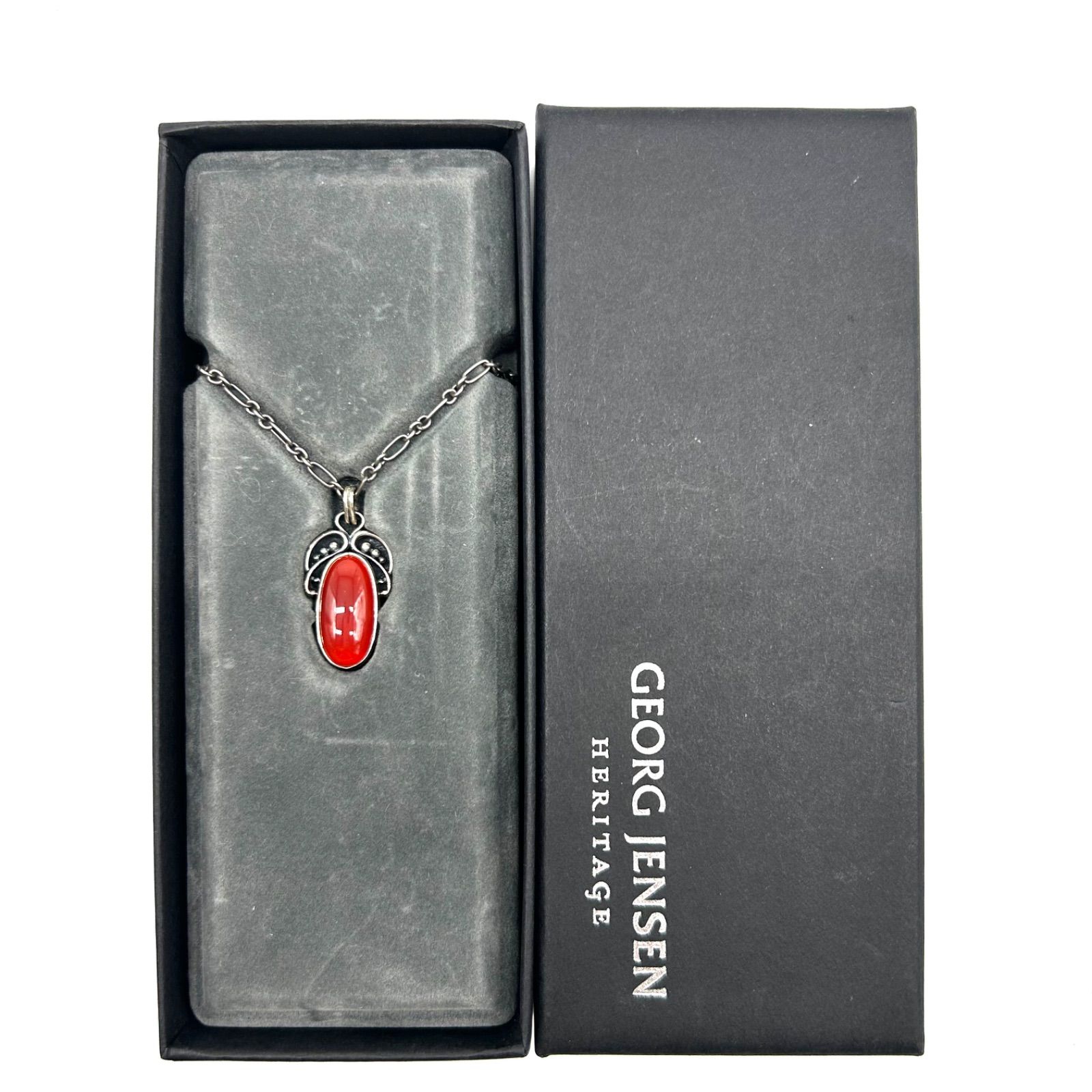  ★ジョージジェンセン★シルバー925睡蓮ネックレス★箱付 楽天市場】ジョージジェンセン ネックレス □睡蓮 スイレン ヘマタイト