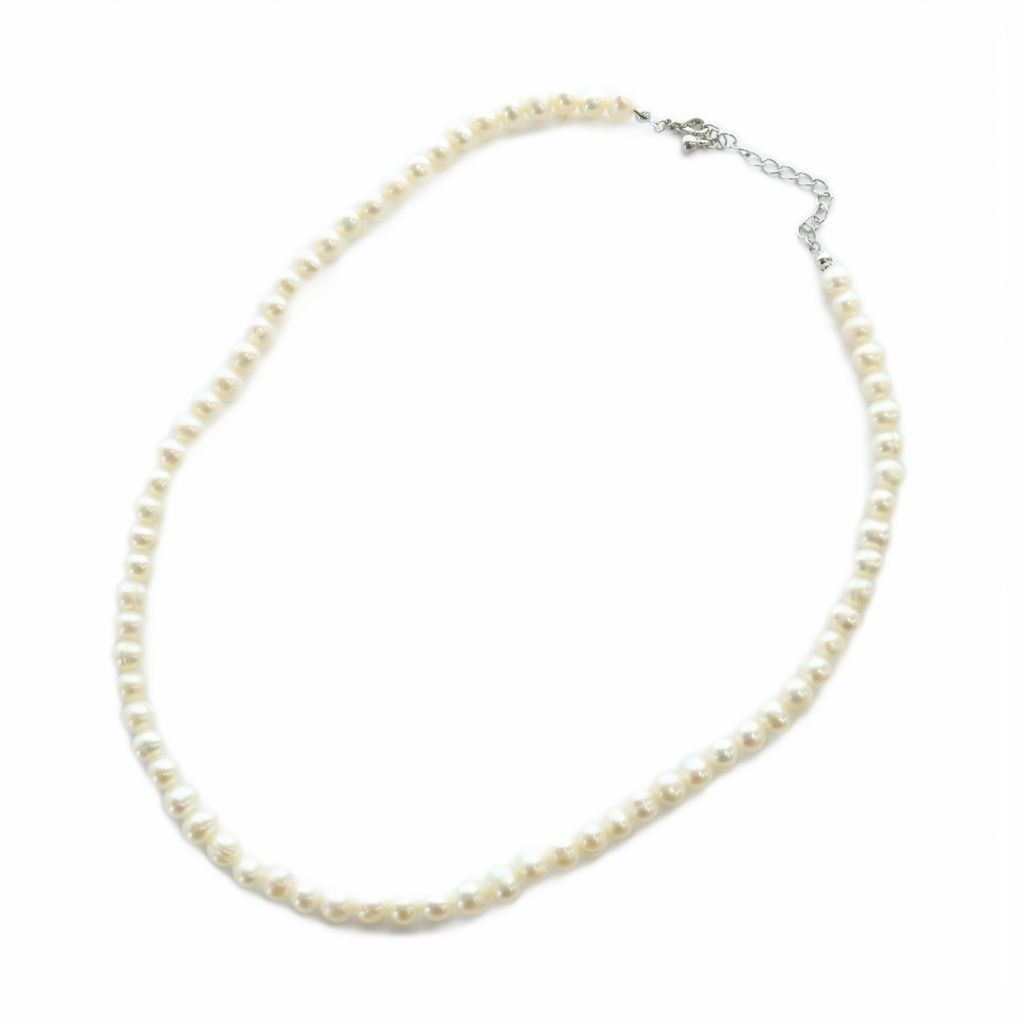 ノーブランド品 ネックレス パール ネックレス 真珠 6mm 白 ホワイト GY11 MQ