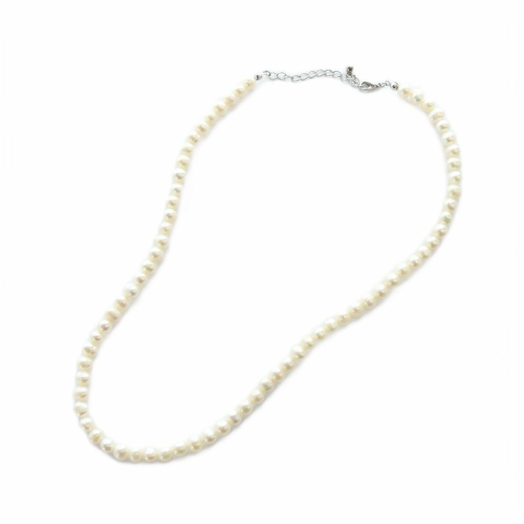 ノーブランド品 ネックレス パール ネックレス 真珠 6mm 白 ホワイト GY11 MQ