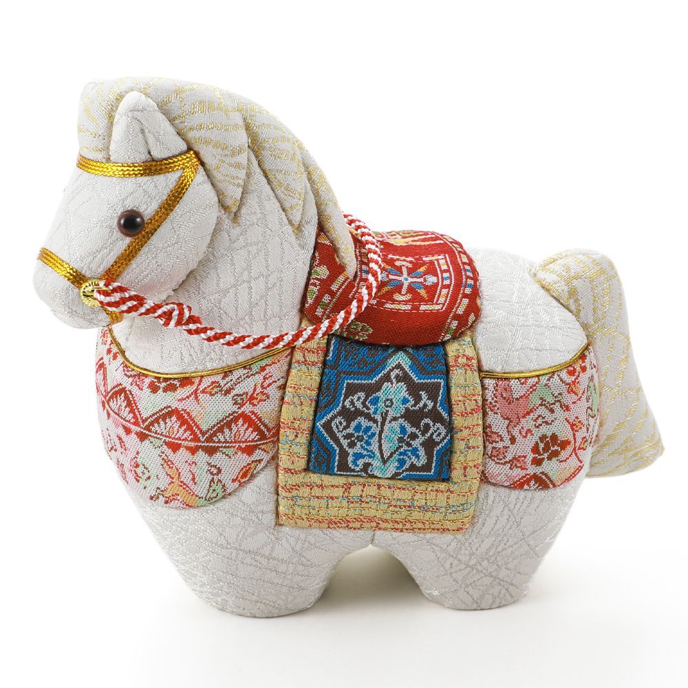 2026年 干支置物 龍村美術織物 木目込人形 午年 令和8年 馬 うま et