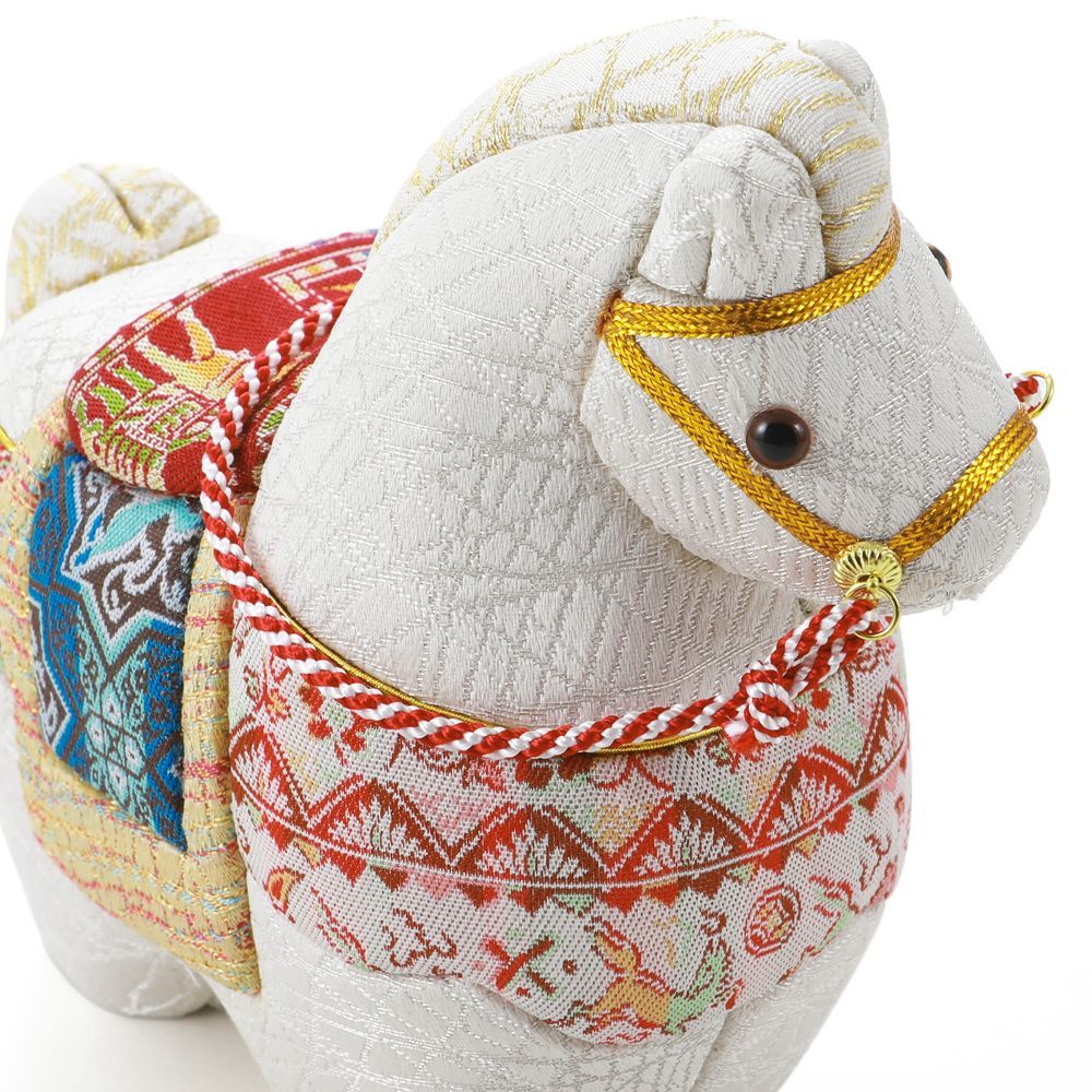 2026年 干支置物 龍村美術織物 木目込人形 午年 令和8年 馬 うま et-26A