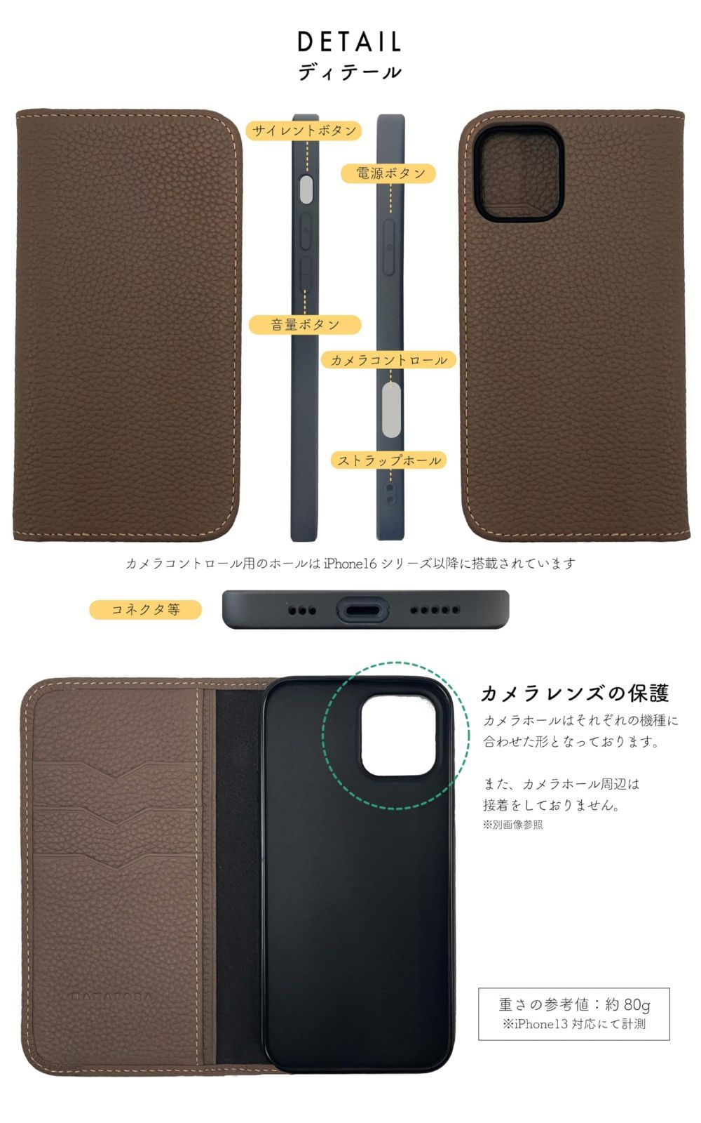 商品 HANATORA iPhone14 ケース 手帳型 本革 スマホケース スマホ スタンド コードホルダー 付き シュリンクカーフレザー ギフト マグネットなし ブルーインディゴ PH-14-BlueIndigo ギフト 誕生日ギフト 女性 彼女 お