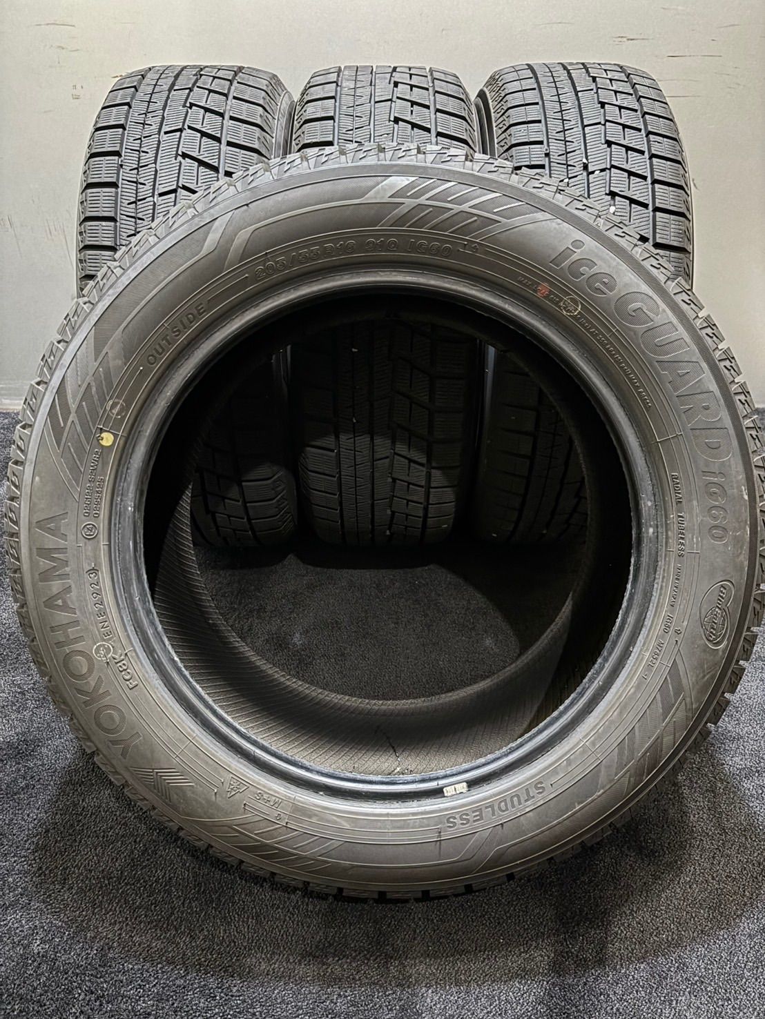 205 55 R 16 ice GUARD iG 60 23年製 スタッドレス 4本 ヨコハマ アイスガード プリウス カローラ インプレッサ 3 K 492 16インチ スタッドレス