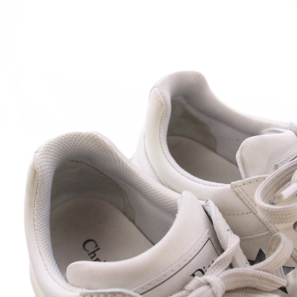  クリスチャンディオール Christian Dior Star プラットフォーム スニーカー レザー 35.5 白 KH スニーカー 靴