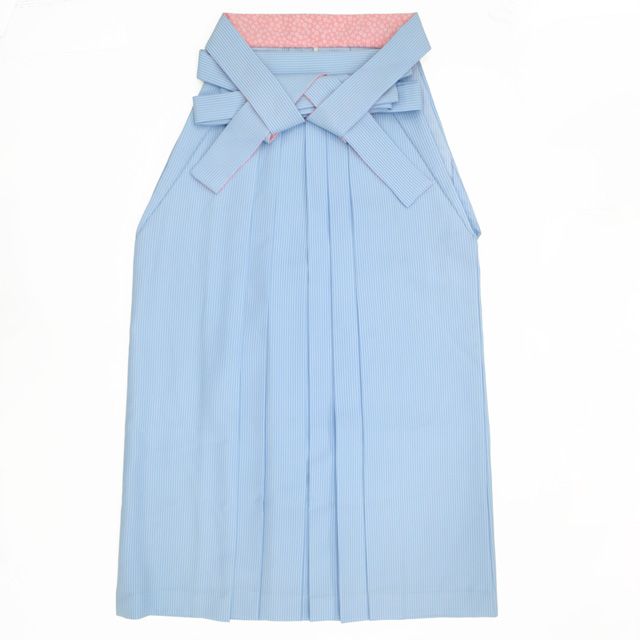 袴 卒業式 女性用 リサイクル LIZ LISA リズリサ ライトブルー 水色 ストライプ 縞 かわいい はかま ハカマ 春 秋 冬 仕立て上がり 紐下2尺5寸 95cm Ｌサイズ みやがわ sb16548