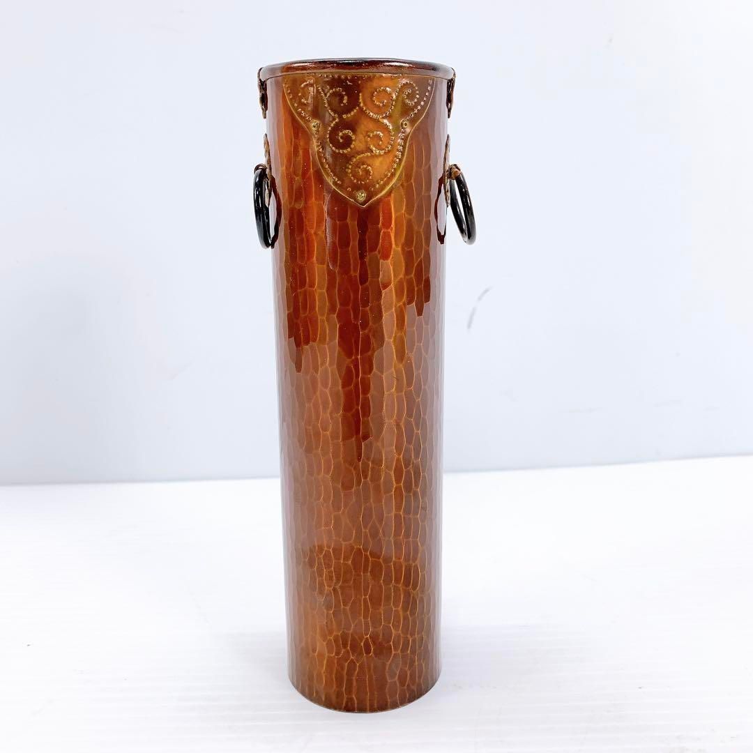 【美品】銅製花瓶 伊藤久芳堂 作　長期保管 未使用 木箱・しおり付 伊藤久芳堂 銅蟲一輪差 鯉像嵌 花瓶 茶道 工芸品 時代 銅製 - メルカリ
