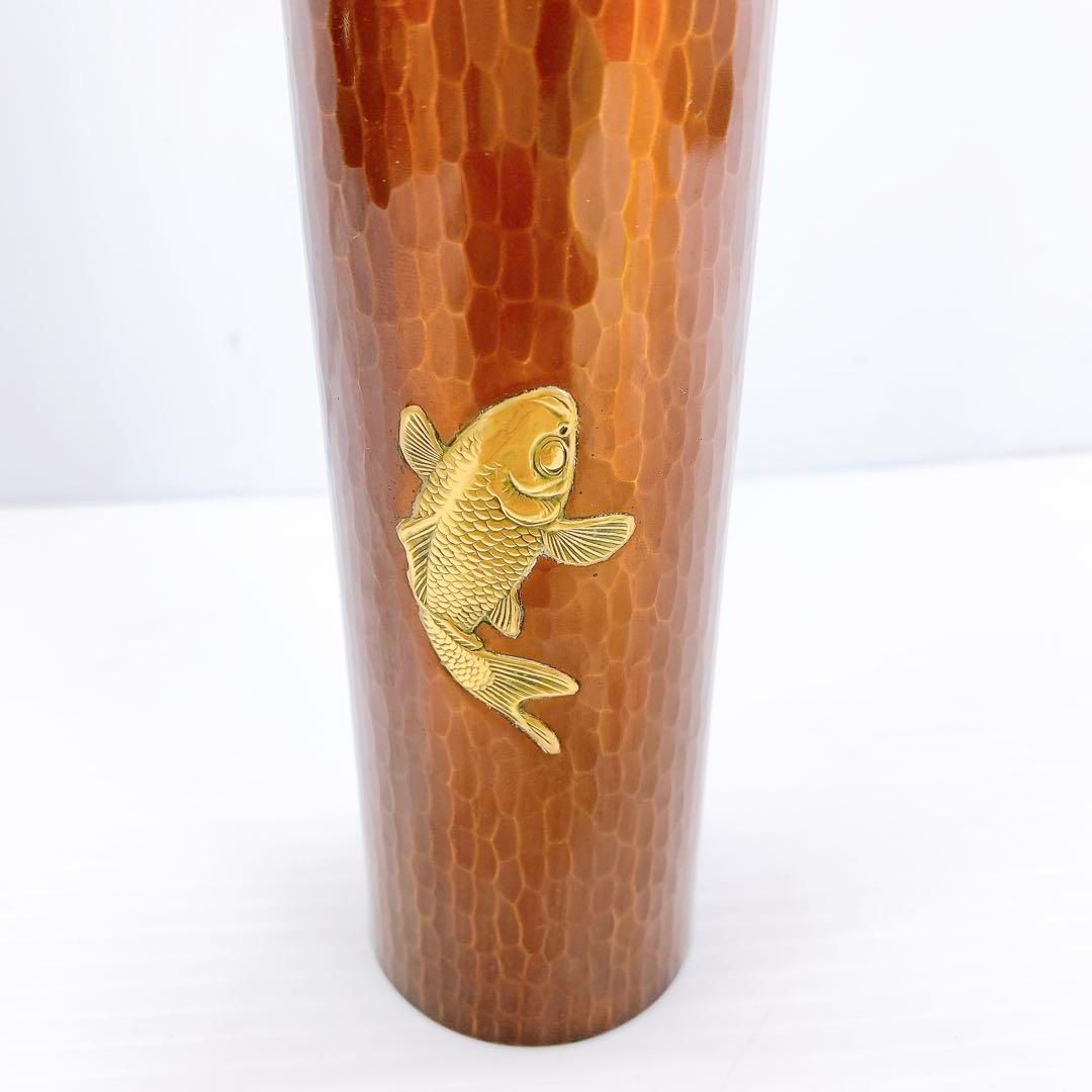 伊藤久芳堂 銅蟲一輪差 鯉像嵌 花瓶 茶道 工芸品 時代 銅製 - メルカリ