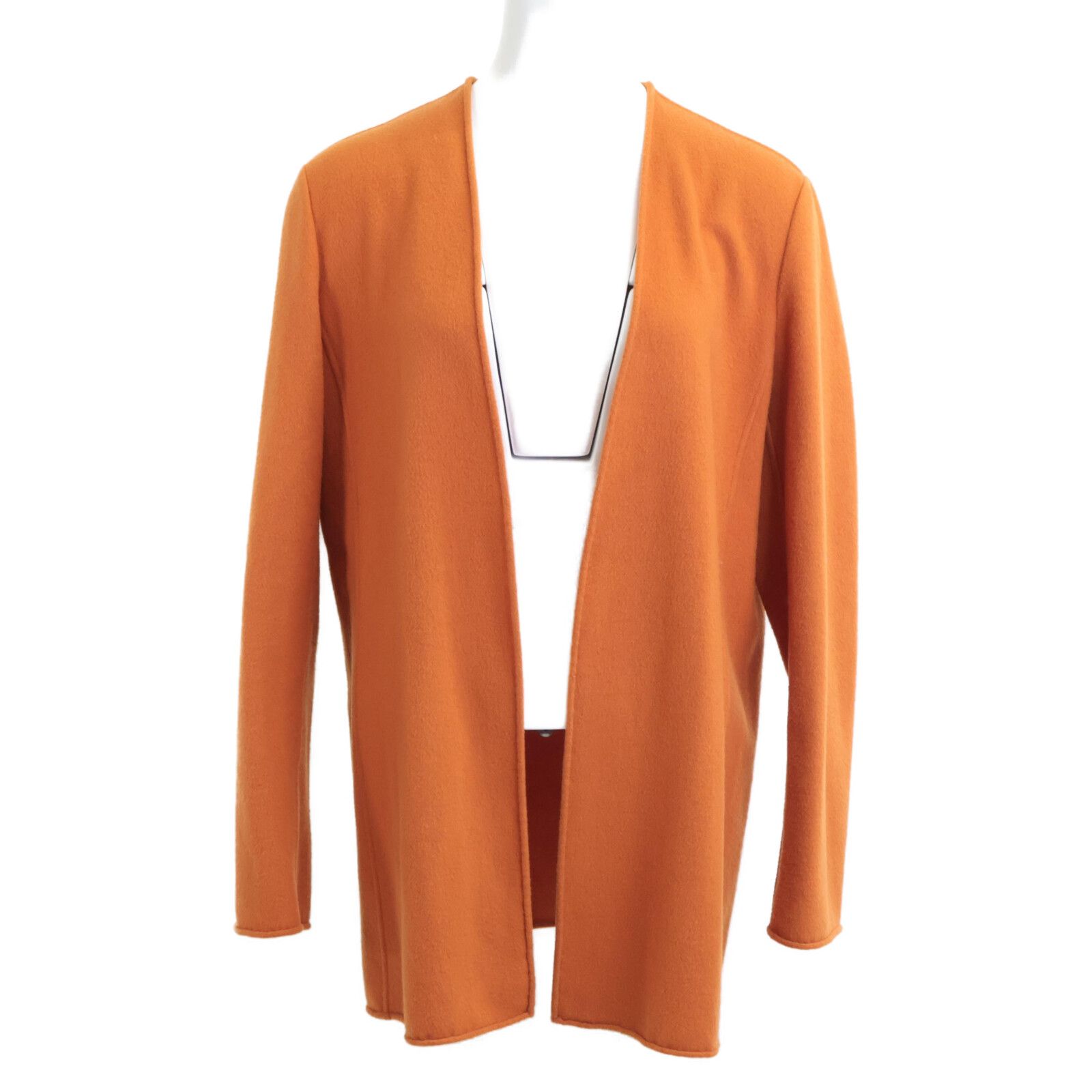 HERMES エルメス マルジェラ期 カシミヤ ボタンレスノー ジャケット 40