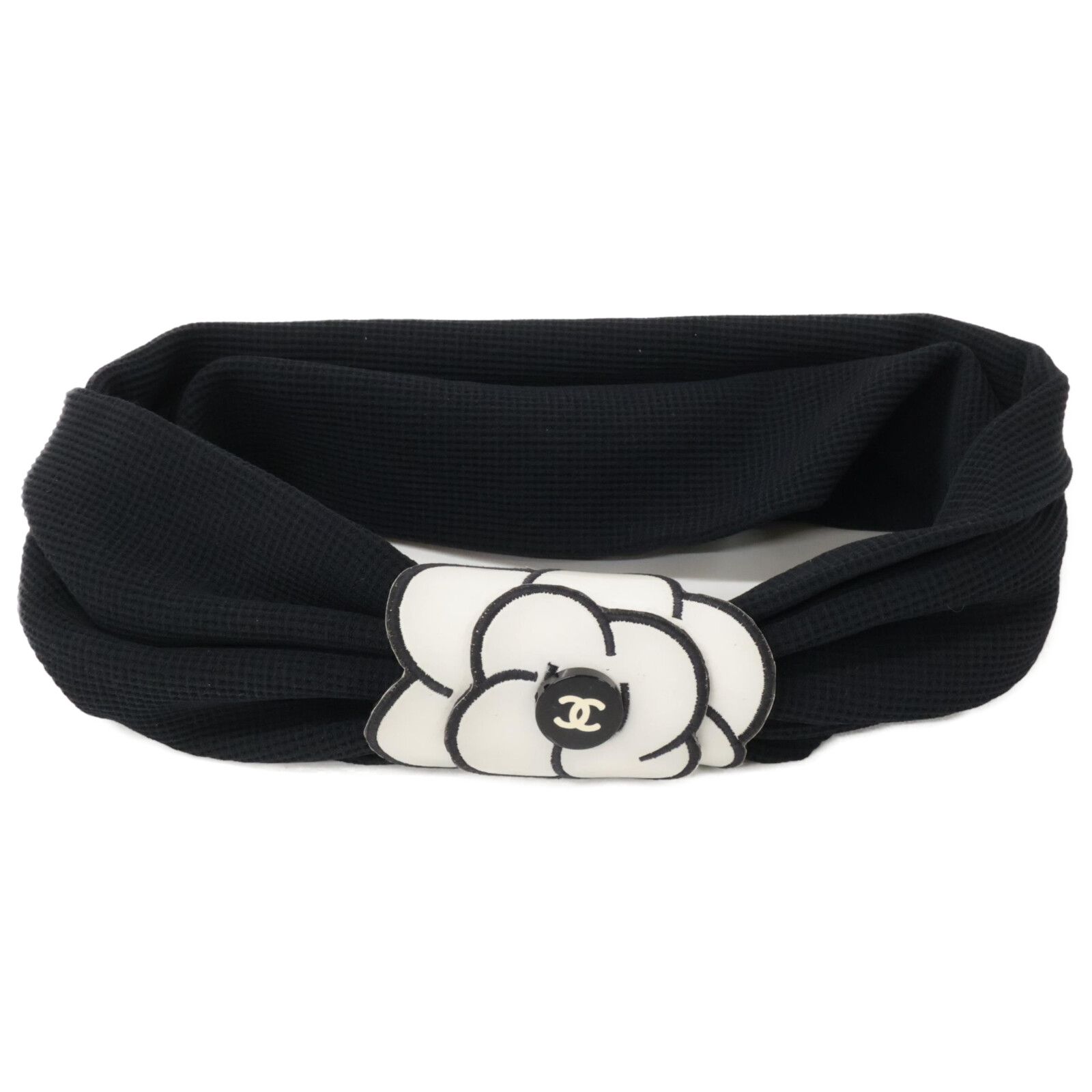 CHANEL シャネル カメリア ターバン ヘアバンド