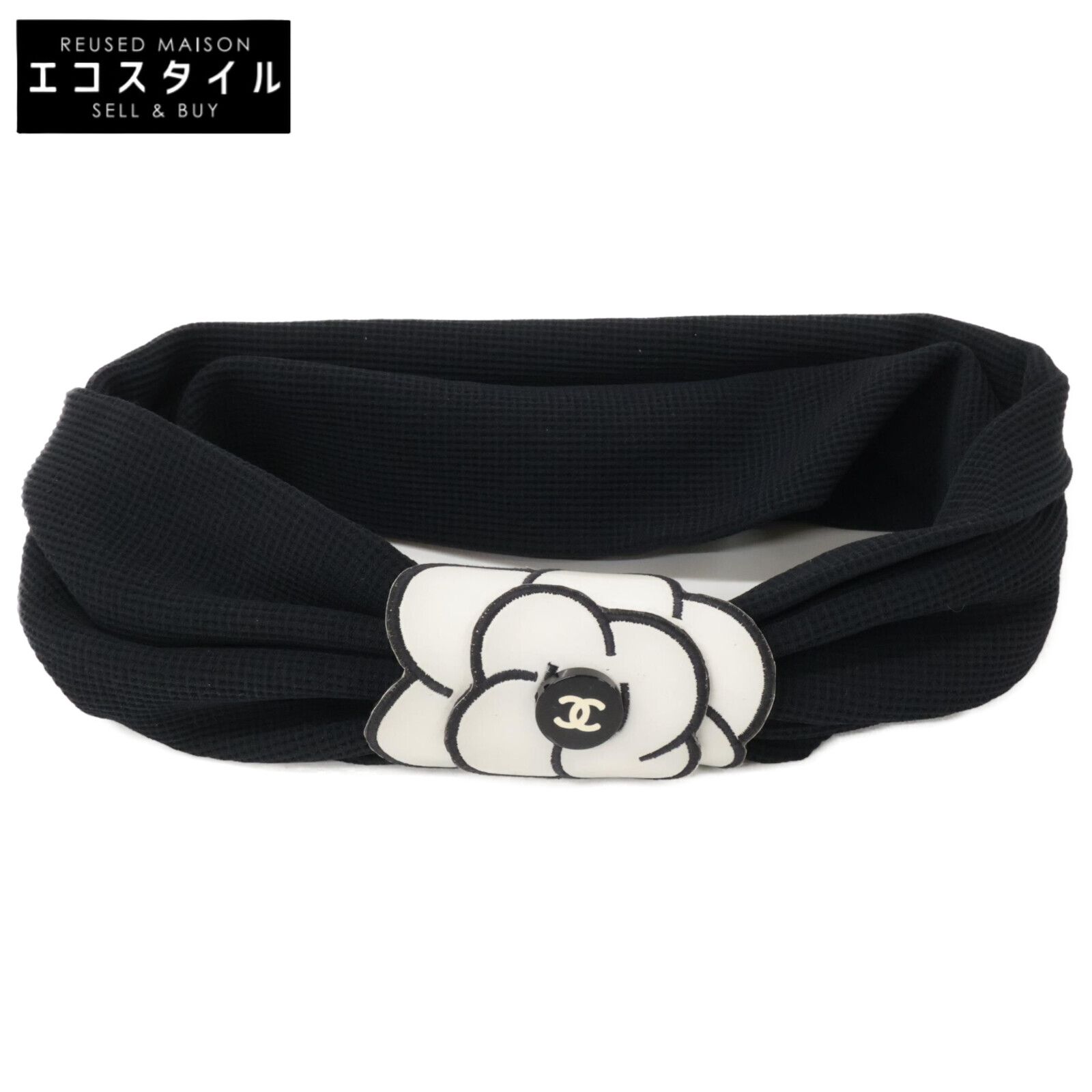 CHANEL シャネル カメリア ターバン ヘアバンド