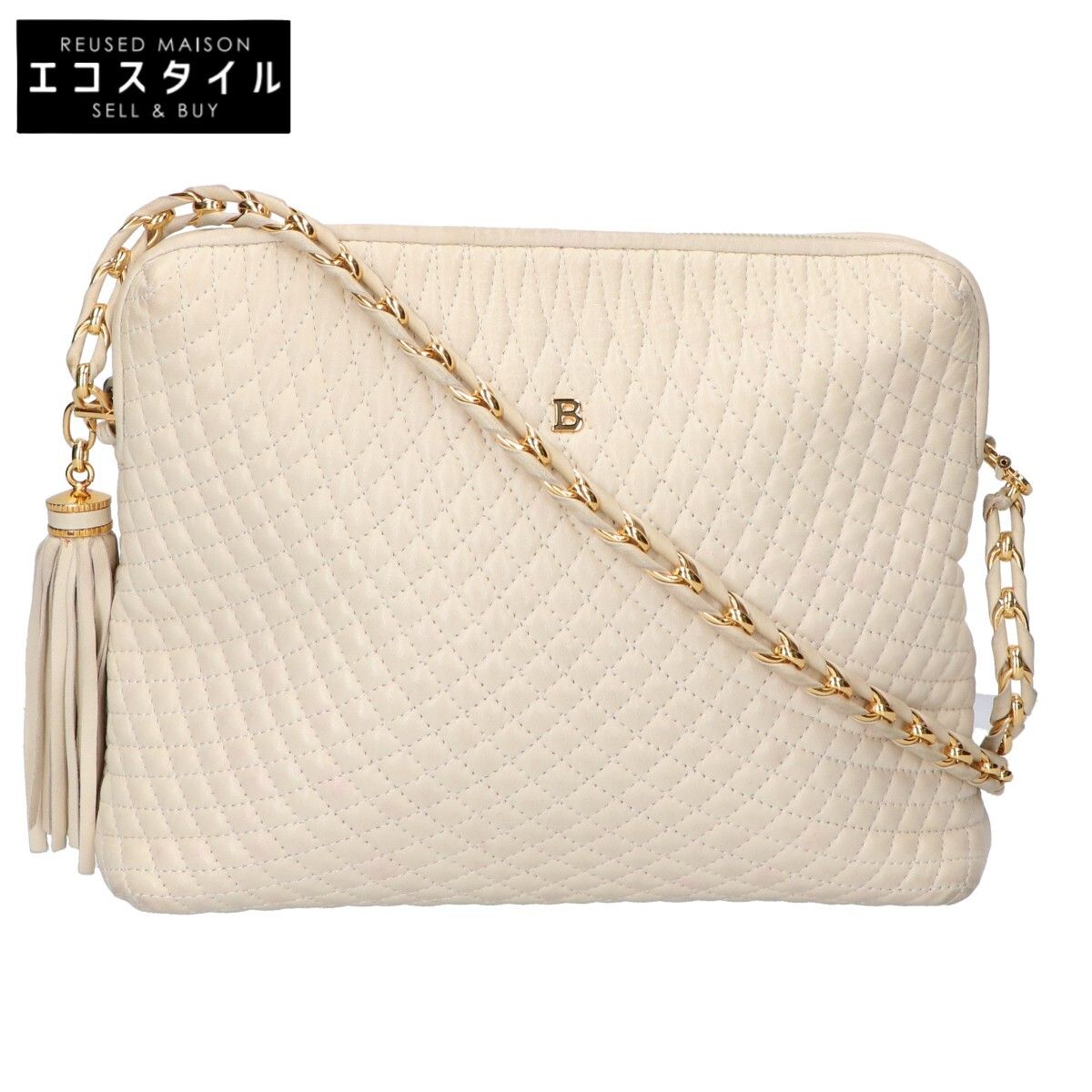 BALLY バリー レザー キルティング チェーン