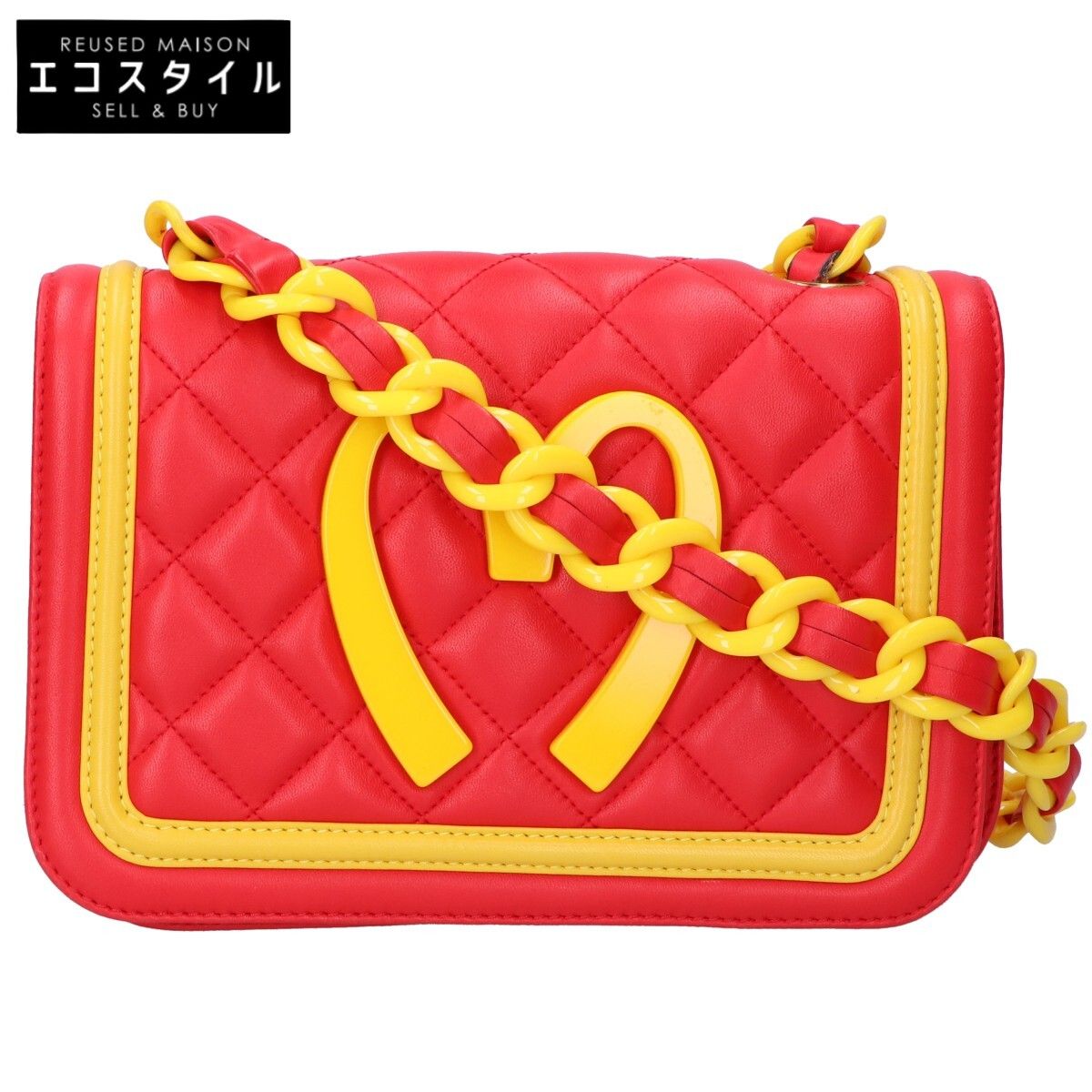 MOSCHINO モスキーノ マクドナルドモチーフ キルティング