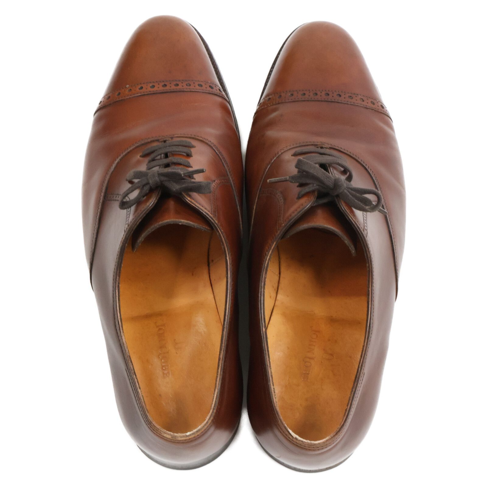 JOHN LOBB ジョンロブ Philip II フィリップ2 7000ラスト パンチングストレートチップ 7 1 2 E ジャケット スウェット