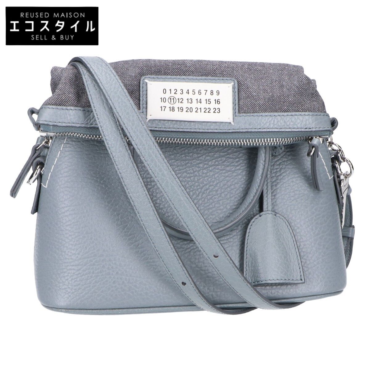 Maison Margiela メゾンマルジェラ S56WG0082 5AC ミニ グレイニーカーフレザー 2WAYトップハンドルバッグ