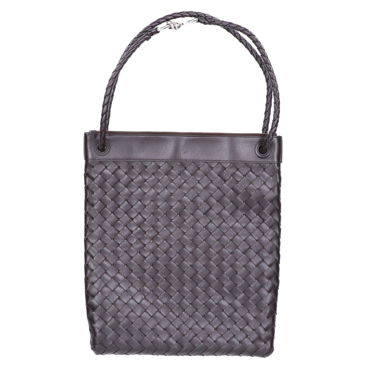 BOTTEGA VENETA ボッテガヴェネタ イントレチャートレザー フラットアンディアーモ メッセンジャー