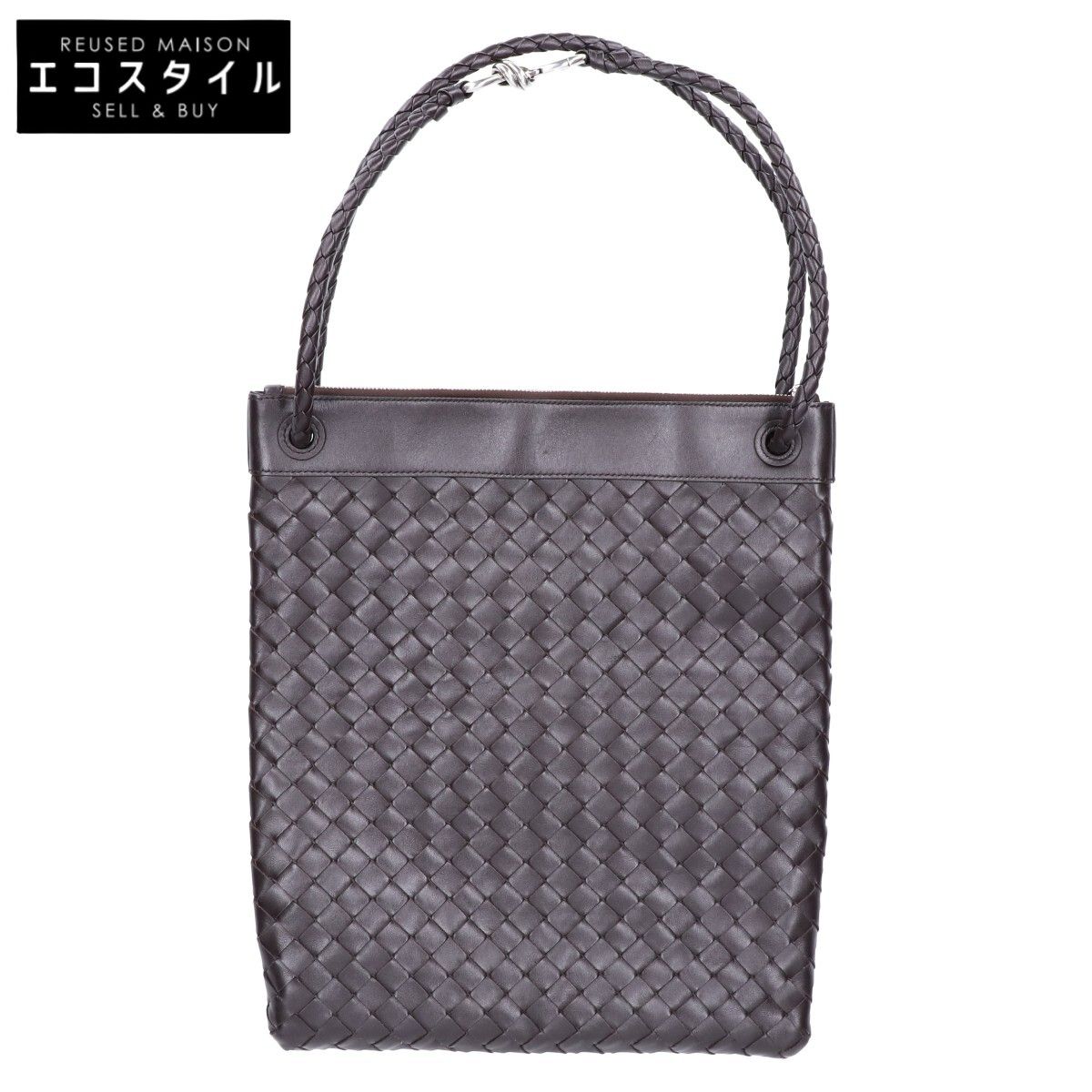 BOTTEGA VENETA ボッテガヴェネタ イントレチャートレザー フラットアンディアーモ メッセンジャー